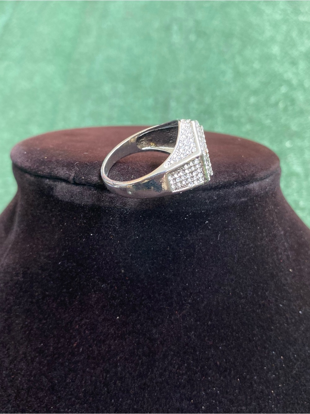 Silver hexagon ring - Picture 4 of 5